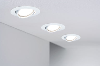 Paulmann EBL Base Coin LED schwenkbar 3-stepdim 3x5W 230V 51mm Weiß/Metall