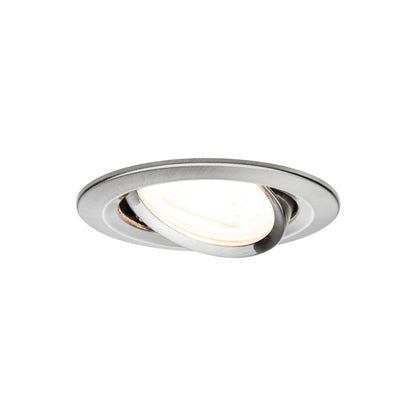 Paulmann EBL Set Nova rund schwenkbar LED 3x6,5W 2700K 230V GU10 51mm Eisen geb/Alu