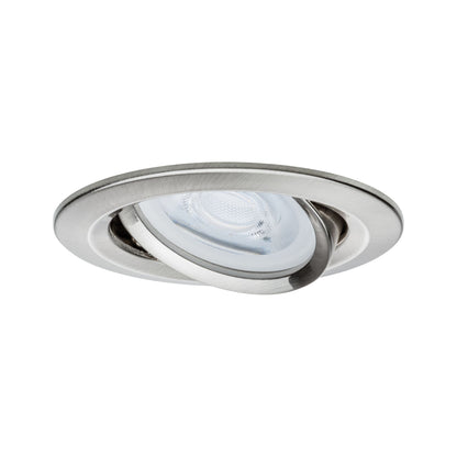 Paulmann EBL Set Nova rund schwenkbar LED 3x6,5W 2700K 230V GU10 51mm Eisen geb/Alu
