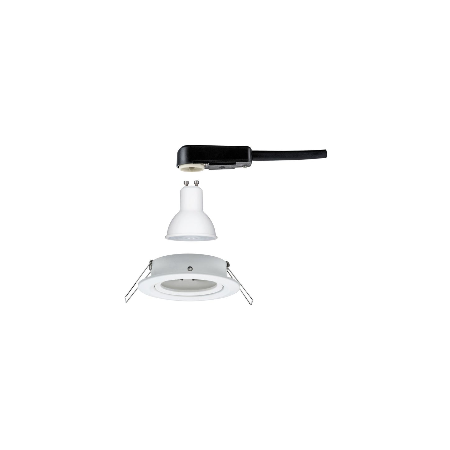 Paulmann EBL Set Nova rund schwenkbar LED 1x6,5W 2700K 230V GU10 51mm Weiß matt/Alu