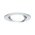 Paulmann EBL Set Nova rund schwenkbar LED 1x6,5W 2700K 230V GU10 51mm Alu ged/Alu