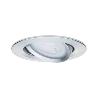 Paulmann EBL Set Nova rund schwenkbar LED 1x6,5W 2700K 230V GU10 51mm Alu ged/Alu