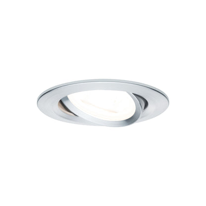 Paulmann EBL Set Nova rund schwenkbar LED 3x6,5W 2700K 230V GU10 51mm Alu ged/Alu