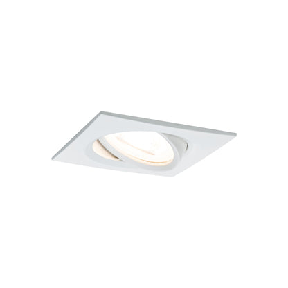 Paulmann EBL Set Nova eckig schwenkbar LED 3x6,5W 2700K 230V GU10 51mm Weiß matt/Alu