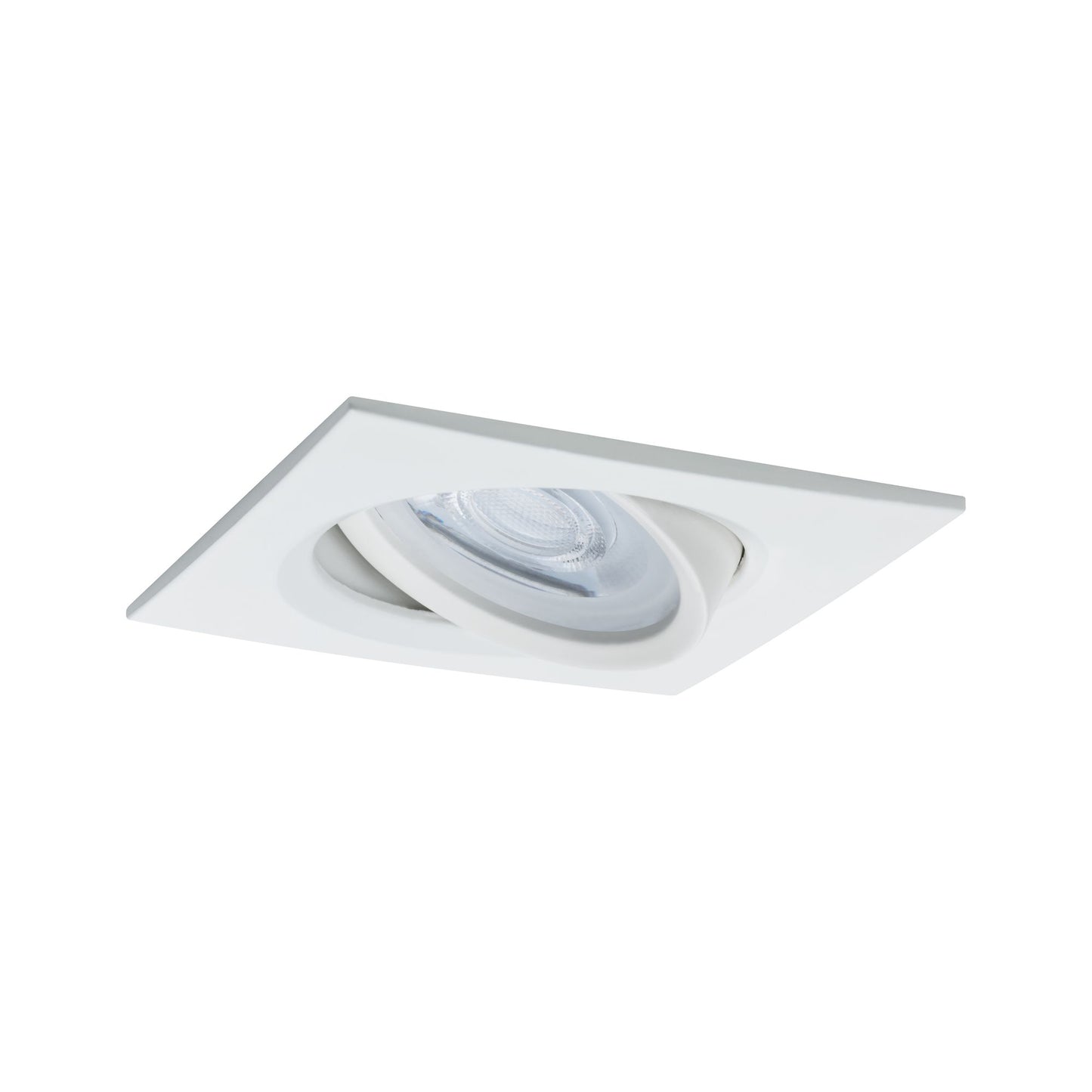 Paulmann EBL Set Nova eckig schwenkbar LED 3x6,5W 2700K 230V GU10 51mm Weiß matt/Alu
