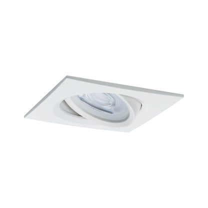 Paulmann EBL Set Nova eckig schwenkbar LED 3x6,5W 2700K 230V GU10 51mm Weiß matt/Alu