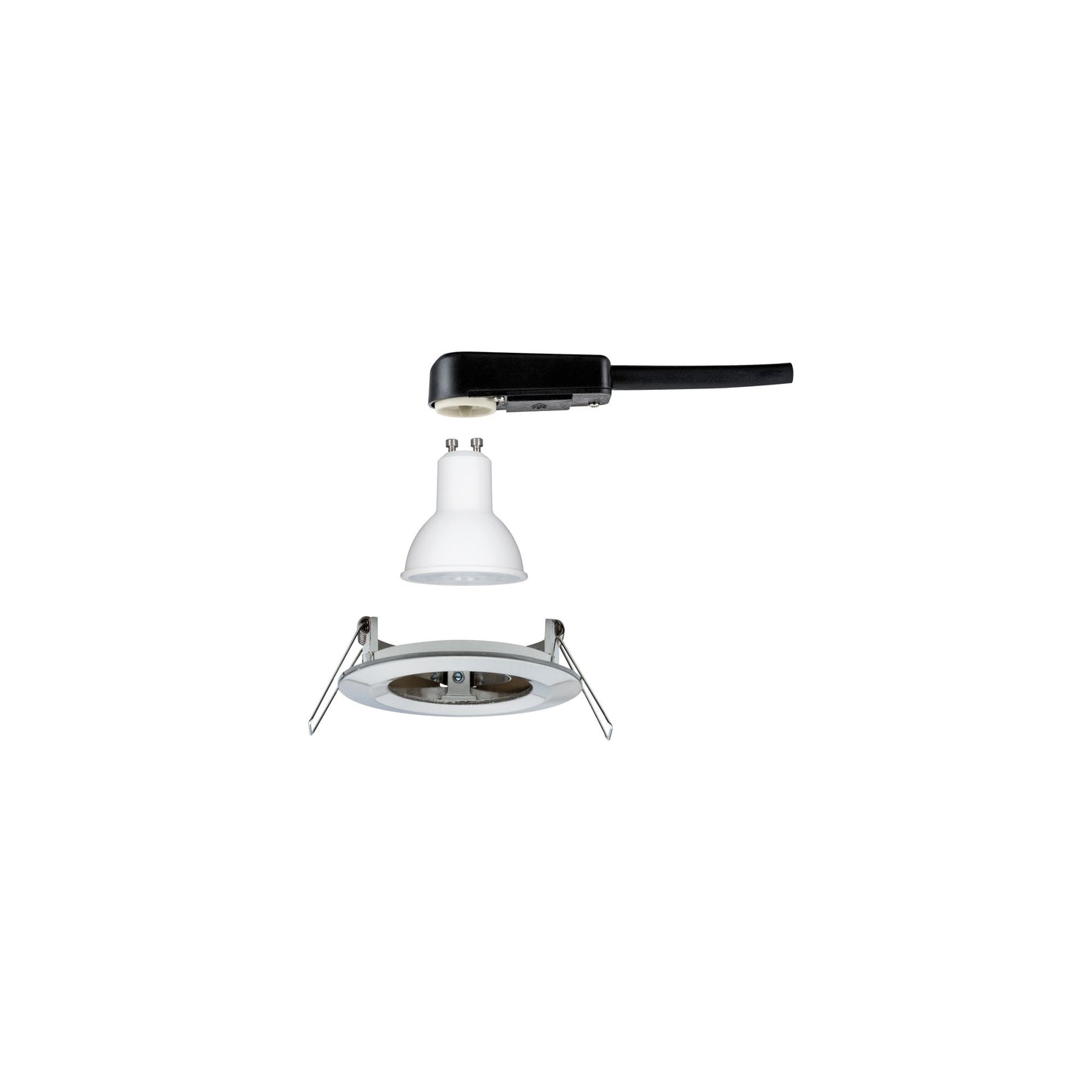 Paulmann EBL Set Nova rund starr LED IP44 1x6,5W 2700K 230V GU10 51mm Eisen geb/Alu