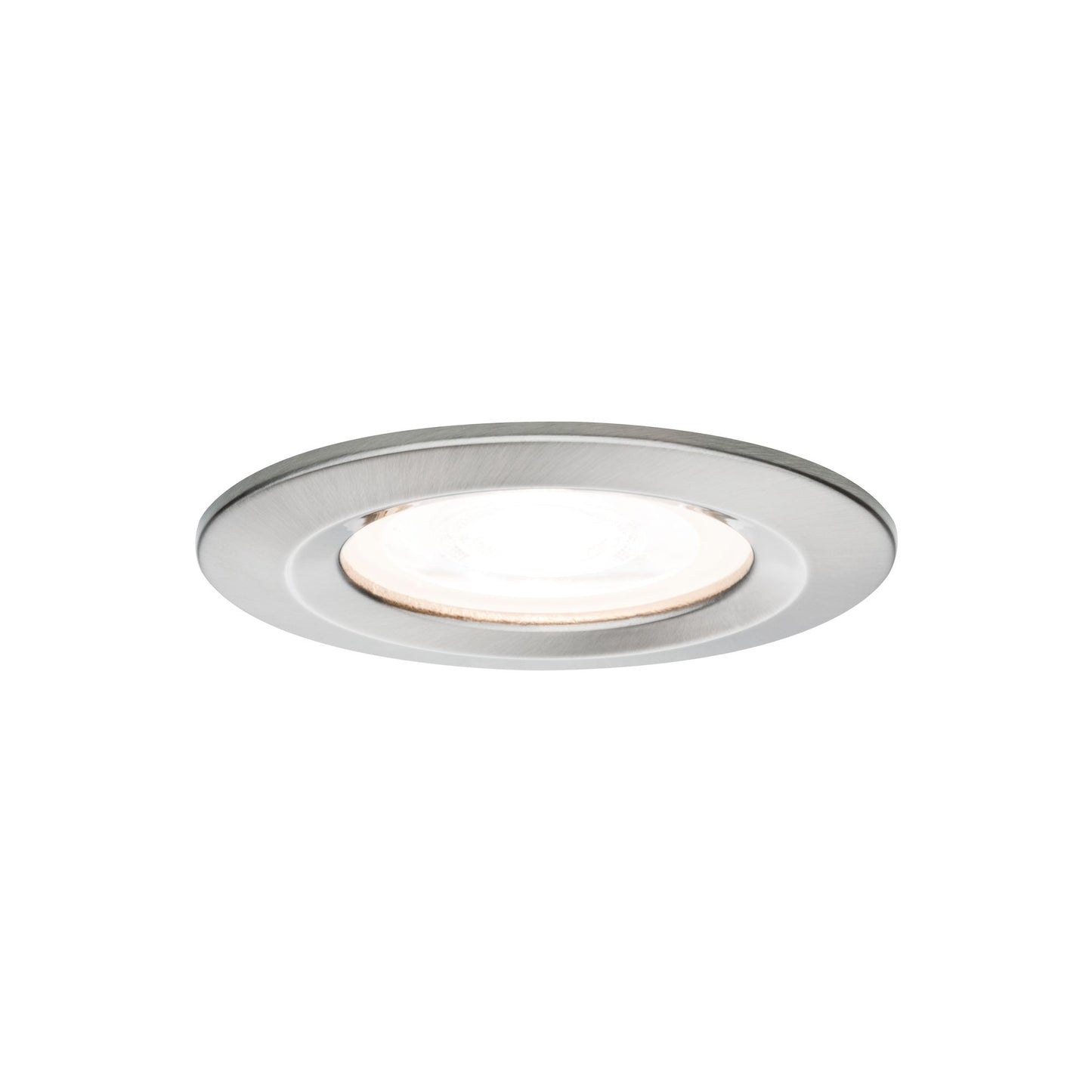 Paulmann EBL Set Nova rund starr LED IP44 3x6,5W 2700K 230V GU10 51mm Eisen geb/Alu