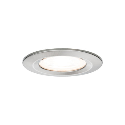 Paulmann EBL Set Nova rund starr LED IP44 3x6,5W 2700K 230V GU10 51mm Eisen geb/Alu