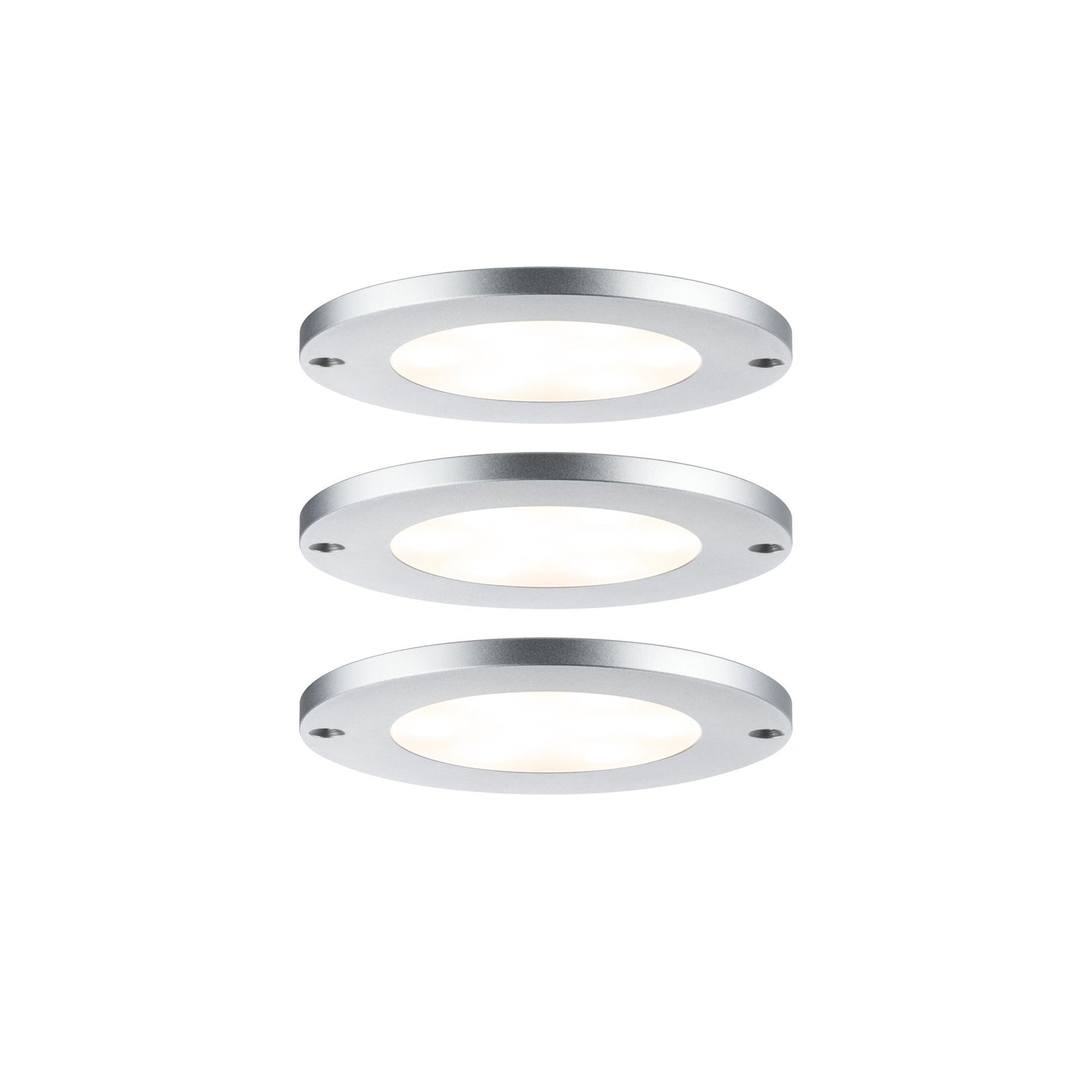 Paulmann Möbel ABL Set Leaf rund LED 3x4W 15VA 230/12V 80mm Alu gebürstet/Alu