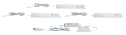 Paulmann Möbel ABL Set Pattern lang LED 3x2,2W 12VA 230/12V 190x66mm Chrom matt/Kunst.