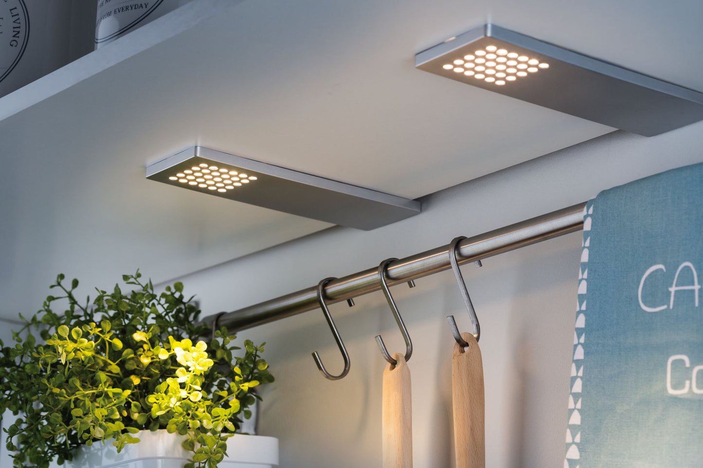 Paulmann Möbel ABL Set Pattern lang LED 3x2,2W 12VA 230/12V 190x66mm Chrom matt/Kunst.