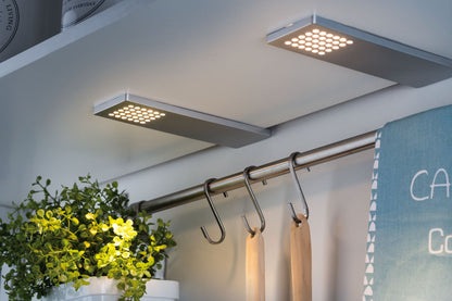 Paulmann Möbel ABL Set Pattern lang LED 3x2,2W 12VA 230/12V 190x66mm Chrom matt/Kunst.