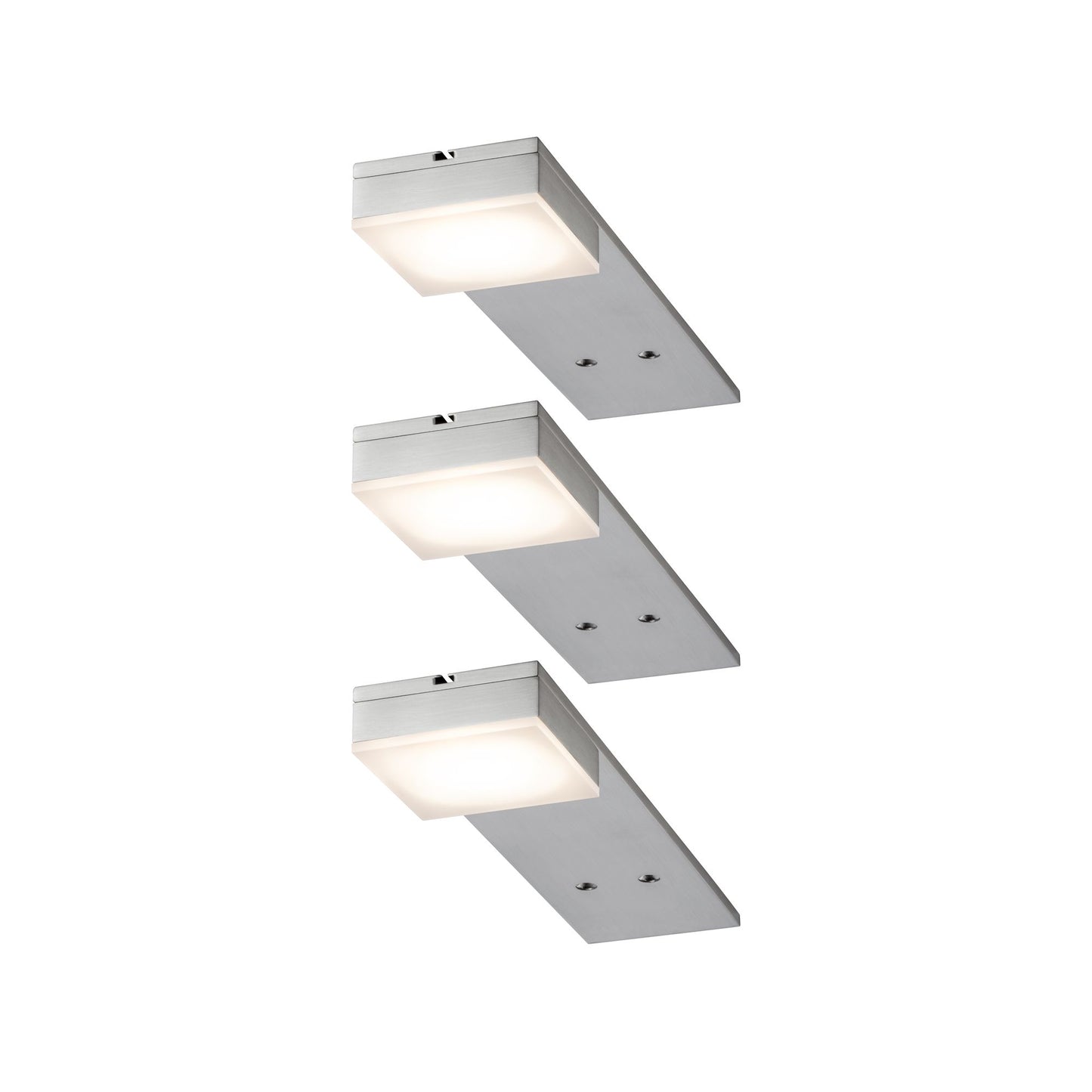 Paulmann Möbel ABL Set Setup lang eckig LED 3x3W 15VA 230V/350mA 200x50mm Eis.geb./Met.