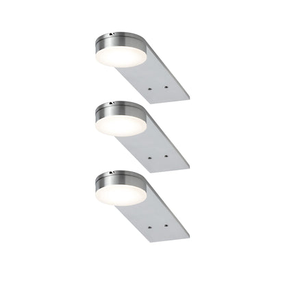 Paulmann Möbel ABL Set Setup lang rund LED 3x3W 15VA 230V/350mA 200x50mm Eis.g/Met.Acr