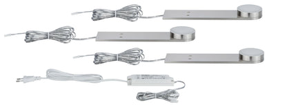Paulmann Möbel ABL Set Setup lang rund LED 3x3W 15VA 230V/350mA 200x50mm Eis.g/Met.Acr