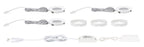 Paulmann Möbel ABL Set Platy LED 3x2W 7,5VA 230V/700mA Weiß matt/ Kunststoff