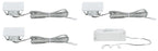 Paulmann Möbel EBL Set Fleecy LED eckig 3x1,3W 2700K 3,6VA 230/12V 50x50mm Satin/ Acryl
