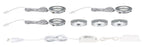 Paulmann Möbel ABL Set Platy LED 3x2W 7,5VA 230V/700mA Chrom matt/ Kunststoff