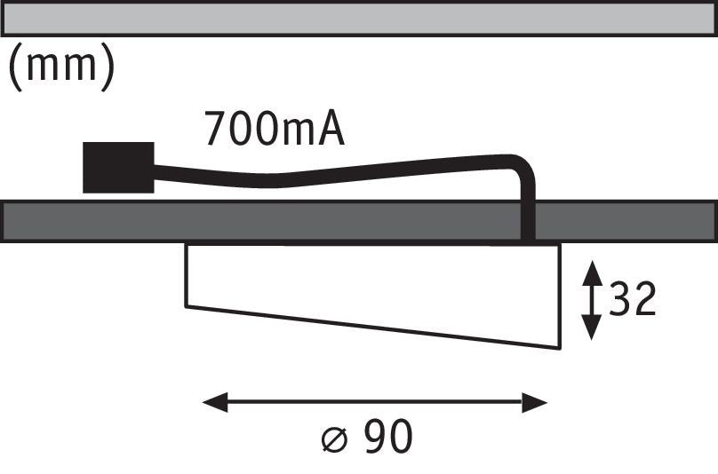 Paulmann Möbel ABL Set Gate LED 2x6,2W 15VA 230/12V 90mm Eisen gebürstet/Alu