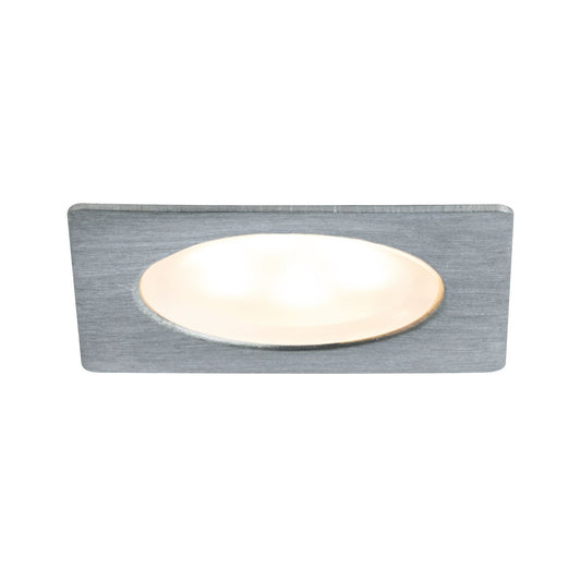 Paulmann Möbel EBL Set Mini eckig LED 5x0,4W 2700K 3,6VA 230/12V35x35mm Eisen geb/Met