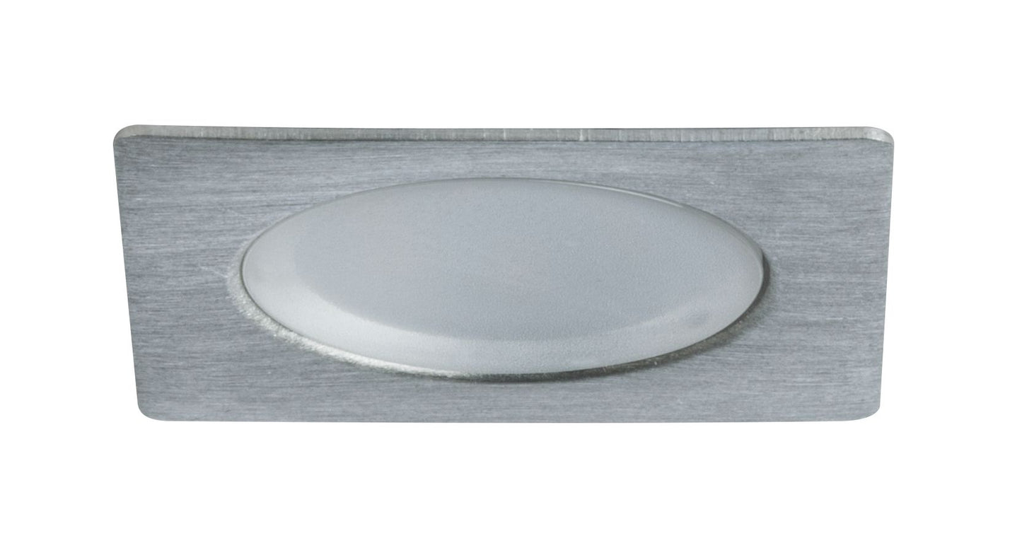 Paulmann Möbel EBL Set Mini eckig LED 5x0,4W 2700K 3,6VA 230/12V35x35mm Eisen geb/Met