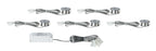 Paulmann Möbel EBL Set Mini rund LED 5x0,4W 6500K 3,6VA 230/12V 35mm Eisen geb/Met