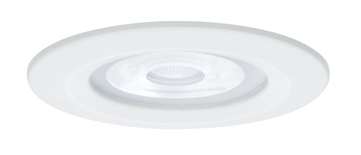 Paulmann Premium EBL Set Nova rund dim LED 1x7W 230V GU10 51mm Weiß matt/Alu Zink