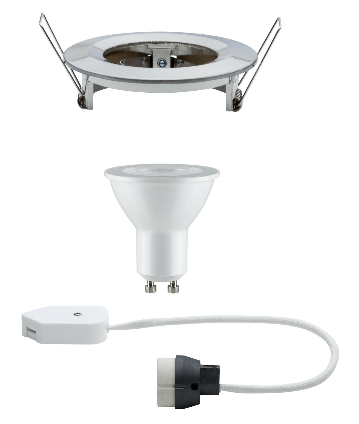 Paulmann Premium EBL Set Nova rund dim LED 1x7W 230V GU10 51mm Eisen geb./Alu Zink
