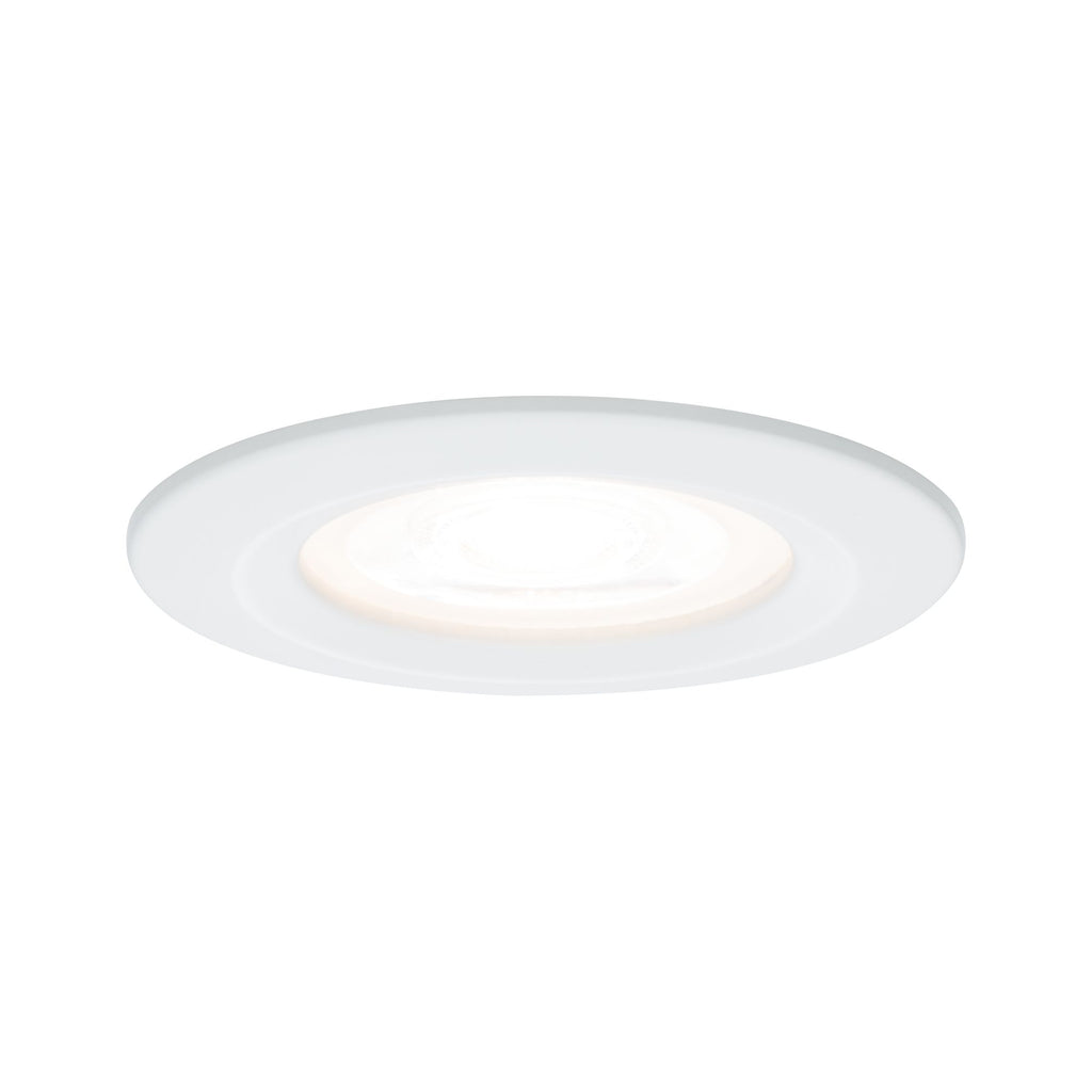 Paulmann Premium EBL Set Nova rund dim LED 3x7W 230V GU10 51mm Weiß matt/Alu Zink