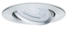 Paulmann Premium EBL Set Nova rund schwb dim LED 1x7W 230V GU10 51mm Alu gedreht/Alu Zink