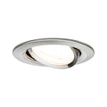 Paulmann Premium EBL Set Nova rund schwb dim LED 1x7W 230V GU10 51mm Eisen geb./Alu Zk