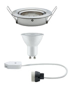 Paulmann Premium EBL Set Nova rund schwb dim LED 1x7W 230V GU10 51mm Eisen geb./Alu Zk