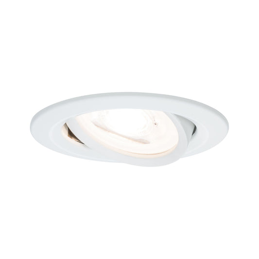 Paulmann Premium EBL Set Nova rund schwb dim LED 3x7W 230V GU10 51mm Weiß matt/Alu Zink