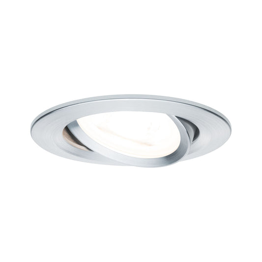Paulmann Premium EBL Set Nova rund schwb dim LED 3x7W 230V GU10 51mm Alu gedreht/Alu Zink