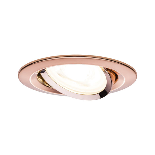 Paulmann Premium EBL Set Nova rund schwb dim LED 3x7W 230V GU10 51mm Rosegold/Alu Zink