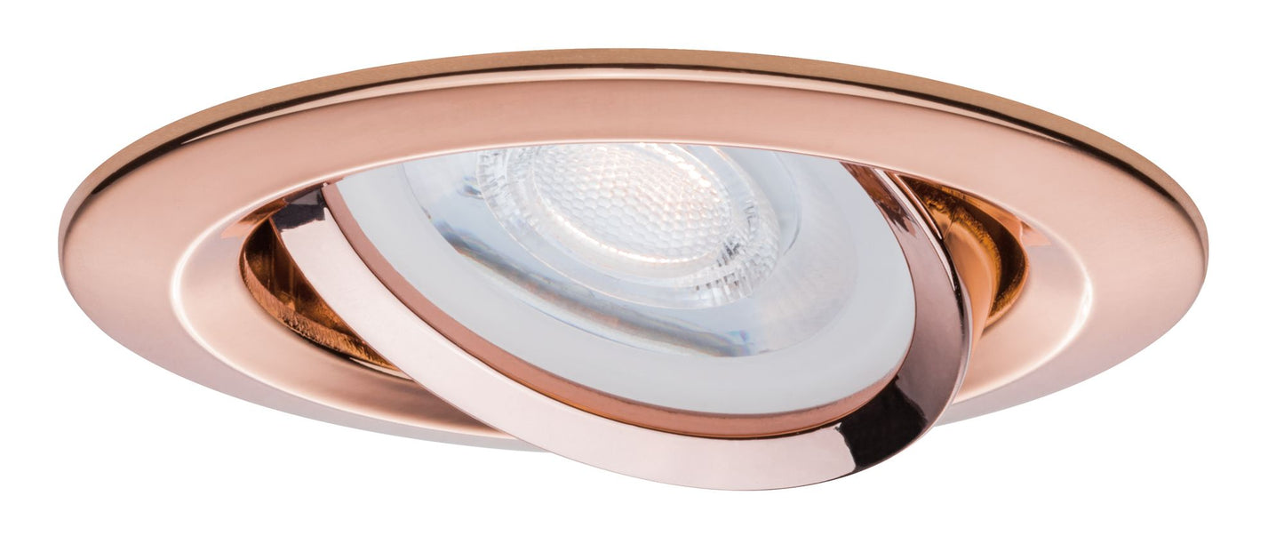 Paulmann Premium EBL Set Nova rund schwb dim LED 3x7W 230V GU10 51mm Rosegold/Alu Zink
