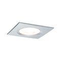 Paulmann Premium EBL Set Nova eckig dim LED 1x7W 230V GU10 51mm Alu gedreht/Alu Zink