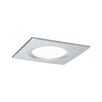 Paulmann Premium EBL Set Nova eckig dim LED 1x7W 230V GU10 51mm Alu gedreht/Alu Zink
