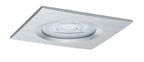 Paulmann Premium EBL Set Nova eckig dim LED 1x7W 230V GU10 51mm Alu gedreht/Alu Zink