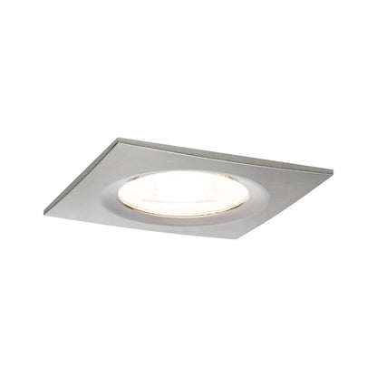 Paulmann Premium EBL Set Nova eckig dim LED 1x7W 230V GU10 51mm Eisen geb./Alu Zink