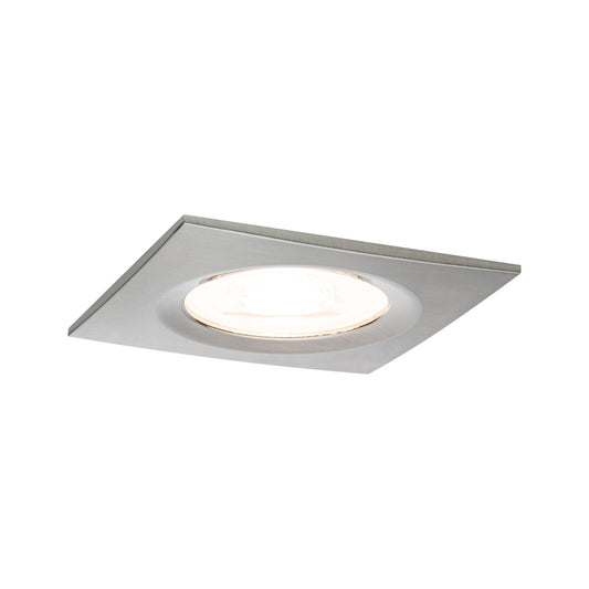 Paulmann Premium EBL Set Nova eckig dim LED 1x7W 230V GU10 51mm Eisen geb./Alu Zink