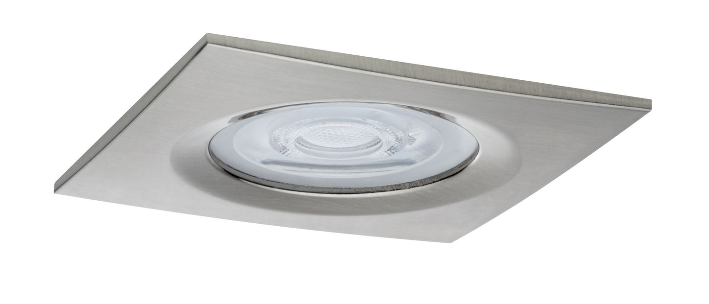 Paulmann Premium EBL Set Nova eckig dim LED 1x7W 230V GU10 51mm Eisen geb./Alu Zink