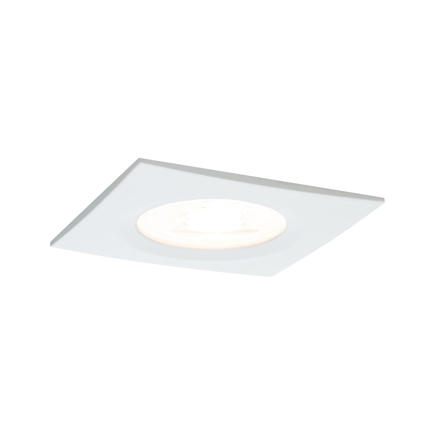 Paulmann Premium EBL Set Nova eckig dim LED 3x7W 230V GU10 51mm Weiß matt/Alu Zink
