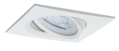 Paulmann Premium EBL Set Nova eckig schwb dim LED 1x7W 230V GU10 51mm Weiß m/Alu Zink