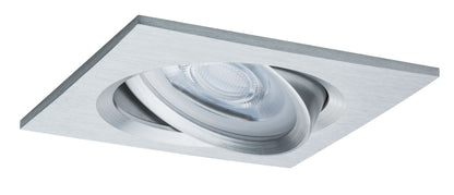 Paulmann Premium EBL Set Nova eckig schwb dim LED 1x7W 230V GU10 51mm Alu ged/Alu Zink