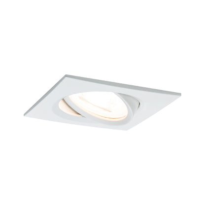 Paulmann Premium EBL Set Nova eckig schwb dim LED 3x7W 230V GU10 51mm Weiß m/Alu Zink