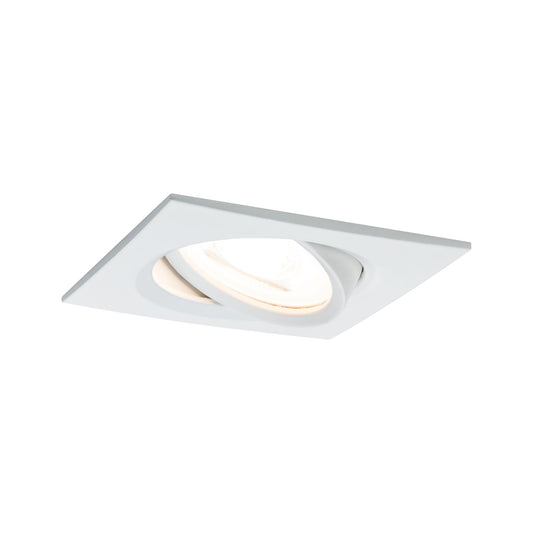 Paulmann Premium EBL Set Nova eckig schwb dim LED 3x7W 230V GU10 51mm Weiß m/Alu Zink