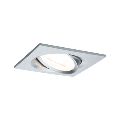 Paulmann Premium EBL Set Nova eckig schwb dim LED 3x7W 230V GU10 51mm Alu ged/Alu Zink