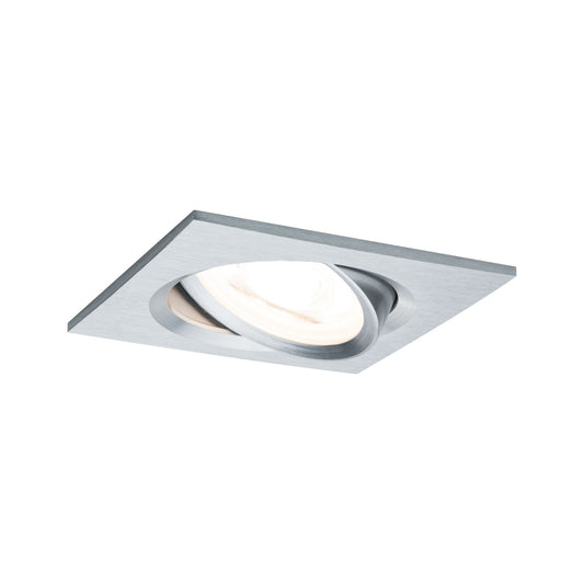 Paulmann Premium EBL Set Nova eckig schwb dim LED 3x7W 230V GU10 51mm Alu ged/Alu Zink